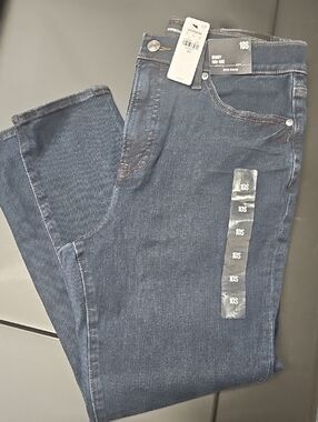 Express Dark Blue Skinny High-Rise Jeans